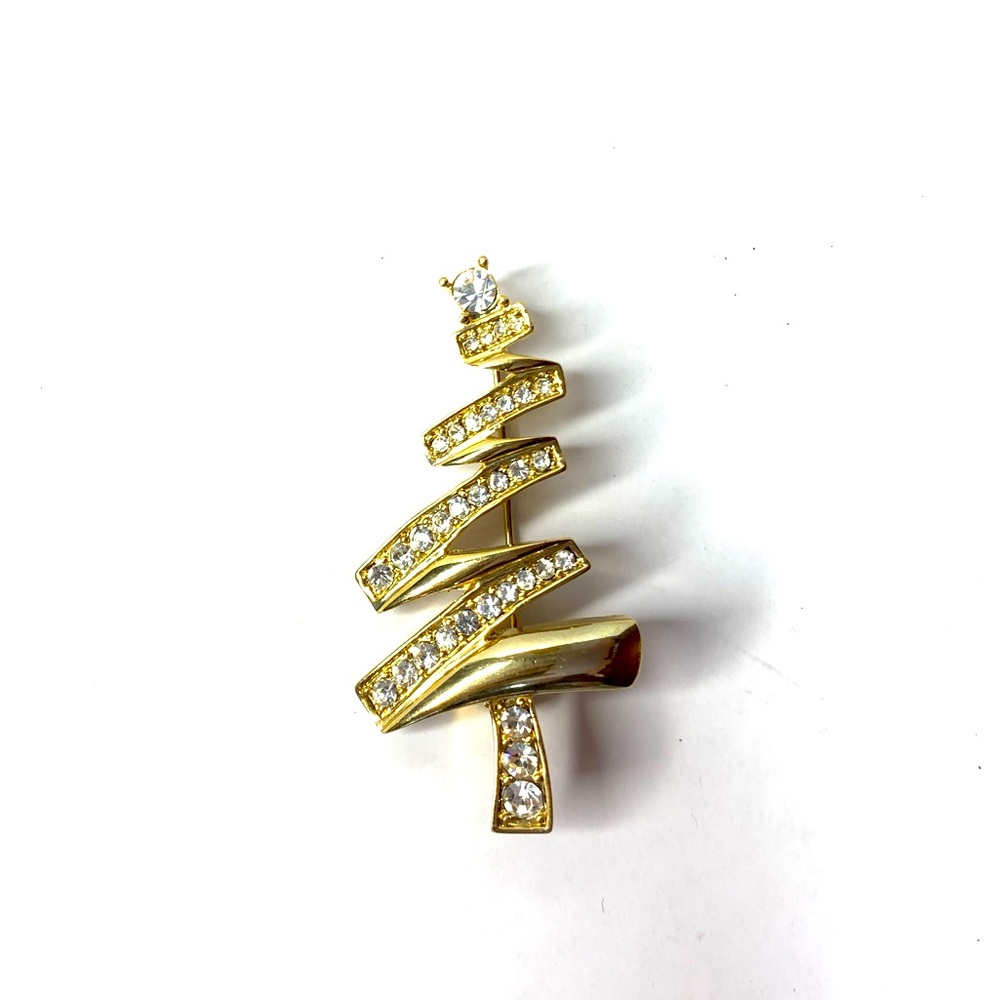 Vintage Monet Christmas Tree Pin Brooch